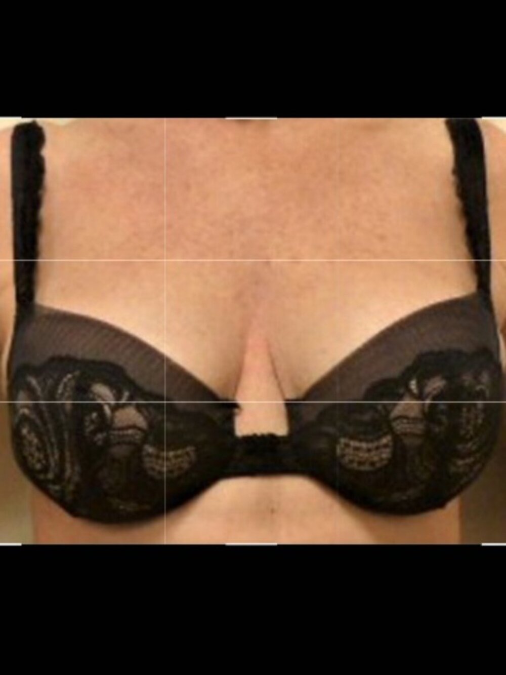 Christian Dior Black Balconette Lace Bra
